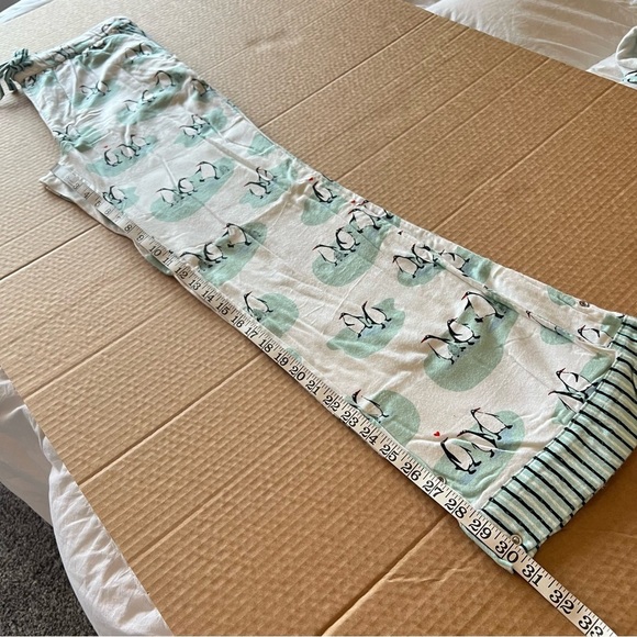 NWT Munki Munki flanel Penguins in Love super soft Flannel Pajama Set size S - Picture 15 of 16